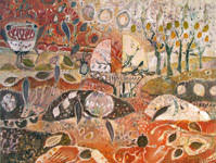 Painting by Sandipa: As Earth Forms: The Pearl - Australian Landscape Art