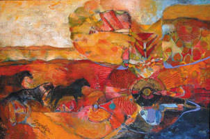 Painting by Sandipa: One with the Wind - Australian Landscape Art