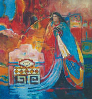 Painting by Sandipa: Waiting for the Beloved - Australian Landscape Art