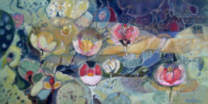 Painting by Sandipa: Water to the Earth - Australian Landscape Art